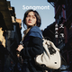 Songmont【蔣奇明同款】山下有松百納系列雙肩包女大容量通勤電腦包 白茶色 中號(hào)煩盡牌套裝 現(xiàn)貨