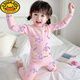 G.duck 女童秋衣秋褲兒童內衣套裝純棉全棉保暖a類(lèi)寶寶線(xiàn)衣線(xiàn)褲打底睡衣 TZY-長(cháng)耳兔 110 (110碼) 【身高90-100CM】