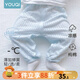 優(yōu)奇寶寶防蚊褲夏款薄款2025新款純棉冰絲嬰兒長褲家居服夏季男童褲子 冰藍色 80