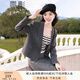 香影小西裝外套女2025春季新款高級感小個子垂感灰色短款西服春秋 灰色 M