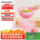 特百惠（Tupperware）奇妙果菜籃4.3L瀝水洗菜籃多功能保鮮盒食品級冰箱收納盒發(fā)面碗