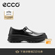 愛步（ECCO）樂福鞋女 2025新款英倫風系帶款牛皮厚底增高單鞋女 蹤跡220763 黑色22076301001 37