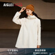 AIGLE艾高經(jīng)典款A(yù)CW22WFLE008女士防潑水保暖加厚全拉鏈抓絨衣外套 貂杏色 AF571 38