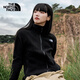 北面（The North Face）軟殼衣女抓絨春季戶外舒適防風(fēng)運(yùn)動夾克透氣上衣外套8FJU JK3/黑色 L