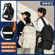 哈弗狀元減負書(shū)包2025新品高中學(xué)生大容量男款護脊旅行初中女生大學(xué)生背包 黑色【升級反光條版】送餅干熊掛件