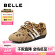 百麗（Belle）張凌赫同款方程式跑道阿甘鞋女25秋新商場同款休閑鞋E2L1DCM5預售 棕色豹紋【章若楠同款】 37