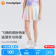 moodytiger【仙女家族】女童短裙柔軟親膚夏季兒童裙子防走光印花運動半身裙 戈梅拉之光 130 cm