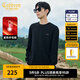 卡賓（CABBEEN）【發(fā)熱毛絨】棋盤格毛衣男2024秋季新款寬松提花刺繡針織衫 煤黑色01 XL /180/52