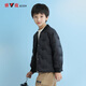雅鹿童裝棒球服兩穿兒童輕薄羽絨服內膽小孩中大童男女寶寶學(xué)生校服神器 黑色 170 適合身高 145-155cm