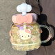 Next Kiss英國聯(lián)名Hello Kitty玻璃杯女高顏值2025新大容量辦公室吸管杯 愛(ài)心草莓750ML贈粉色KT貓