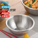 茶花（CHAHUA）304不銹鋼廚房專(zhuān)用湯盆菜盆加厚食品級材質(zhì)防摔洗菜盆面盆 16cm
