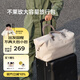 不萊玫大容量旅行包女健身包出差行李包男輕便 灰色 20L