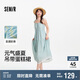 森馬（Semir）連衣裙女條紋蛋糕裙甜美元氣2025夏度假風(fēng)蕾絲吊帶裙109325114029