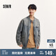 森馬夾克男秋季做舊水洗復(fù)古牛仔外套潮流107624108101