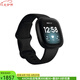 Fitbit Versa 3 GPS男士女士健身游泳智能運(yùn)動(dòng)手表心率監(jiān)測(cè) 血氧功能睡眠質(zhì)量跟蹤新款囤 黑色