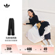 adidas馬思純同款寬松側(cè)邊拉鏈闊腿運動褲女裝新款阿迪達斯三葉草 黑色     XS