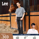 Lee【張凌赫代言】涼涼褲25夏新723修身中腰直筒輕薄黑灰男牛仔褲 黑灰色 32