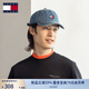 TOMMY JEANS25新款春夏男女純棉美式復古潮流刺繡牛仔鴨舌帽棒球帽13288 牛仔藍1A4 均碼 （頭圍58cm）
