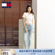 TOMMY JEANS25新款春夏女裝復(fù)古淺藍色水洗高腰緊身微彈顯瘦牛仔褲20025 牛仔藍1AB 28