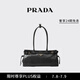 PRADA/普拉達【禮物】女士Prada Bonnie中號牛皮革手提單肩包 黑色