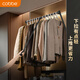 卡貝（cobbe）下拉式升降掛衣桿衣柜掛衣器衣櫥衣帽間阻尼緩沖靜音拉桿衣通橫桿 黑色-升級雙緩沖【柜寬66-89】
