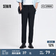 森馬（Semir）休閑褲男商務上班通勤小腳西褲夏季長褲純色基礎百搭褲子涼感 黑色90001 31