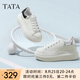 他她（TATA）小白鞋2025夏季新款奶油泡泡厚底女鞋增高松糕鞋板鞋 白/銀 38