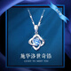 GLTEN施華洛世奇鋯四葉草銀項(xiàng)鏈女生日禮物七夕情人節(jié)輕奢送女朋友老婆