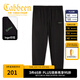 卡賓（CABBEEN）【休閑百搭】男裝熒光logo字母印花休閑褲男2025夏季長褲 煤黑色01 L /175/50