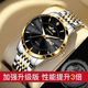 瑞士手表男士超薄真鉆全自動(dòng)夜光防水男表機械表十大正品高檔霸氣 背面鏤空透底款-黑金尊貴新款