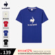 樂卡克（Le coq sportif）法國(guó)公雞男女春運(yùn)動(dòng)休閑大logo短袖T恤 航海藍(lán) L