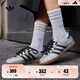 adidas「T頭鞋」STADT經(jīng)典時尚薄底運動板鞋男女阿迪達斯三葉草   金屬銀/黑色/樹脂黃(女生買小半碼)   37