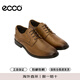 愛步（ECCO）男士商務皮鞋 正裝鞋德比鞋 621634  01112棕色 42 