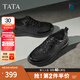 他她（TATA）2025秋商場(chǎng)同款舒適百搭休閑男鞋新款QGX01CM5 黑色 42