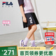 FILA斐樂兒童童裝2024夏季新款中大童女童梭織褲裙 傳奇藍(lán)-NV 150