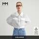 麥檬MM商場(chǎng)同款24夏新品輕盈休閑白色時(shí)尚短外套上衣5F4112941 白色 S