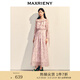 MAXRIENY粉彩百合連衣裙收腰x型2025春季新款氛圍感淺藕色長(cháng)裙 淺藕粉 M