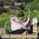 半坡飾族（bampo）中號(hào)綿綿包hobo托特包頭層牛皮大容量單肩斜挎包軟包七夕禮物女友 豆蔻紫