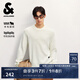 杰克·瓊斯（JACK&JONES）男裝25年秋冬季毛衣男士潮流圓領(lǐng)針織衫可機洗套頭打底衫羊毛衫 奶白A42 M 175