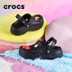 crocs卡駱馳貝雅云彩女士洞洞鞋七夕|208186 黑色-001 37/38(240mm)