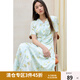 獨(dú)束大碼女裝油畫感雛菊連衣裙2025夏季新品優(yōu)雅大氣高腰碎花裙子 雛菊花 L （尺碼：2）