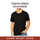 Calvin Klein CK秋季新款運動(dòng)潮流輕奢休閑男短袖t恤打底衫3件套裝001黑色 L