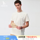 哈吉斯（HAZZYS）男裝 2025夏季新款【涼感】安心品質(zhì)短袖T恤男上衣ASTZE0CBX82 米黃色OW XL （180/100A 50）