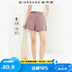佐丹奴休閑短褲女夏季純棉紐扣松緊腰寬松薄款褲子女05405309