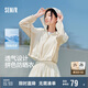 森馬（Semir）涼感防曬衣女短款寬松網(wǎng)眼連帽夾克25夏季透氣薄外套109325108009