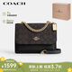 蔻馳（COACH）【品牌直供】KLARE女士小號印花風(fēng)琴包單肩斜挎包 七夕禮物