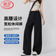 浪莎綁帶工裝褲女小個子2025夏季薄款蝴蝶結(jié)褲子女休閑速干褲傘兵褲子