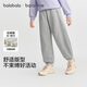 巴拉巴拉balaOne童裝兒童加絨褲子女童運動(dòng)長(cháng)褲2025冬裝新款保暖 淺花灰00205 130