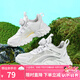 SNOOPY史努比童鞋兒童旋轉(zhuǎn)紐扣小白鞋夏季款透氣男童白色運動鞋女童鞋子 白色（夏款） 31 碼適合腳長18.3-18.8cm