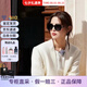 香奈兒（Chanel）辛芷蕾趙露思同款墨鏡鑲鉆字母鏤空l(shuí)ogo方形全框太陽(yáng)眼鏡七夕送禮 黑色CH5422B-C501/T8 防紫外線（UVA/UVB）